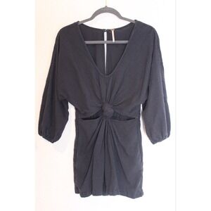 Free People‎ Endless Summer Knotty But Nice Romper Dress Bluack Playsuit XS